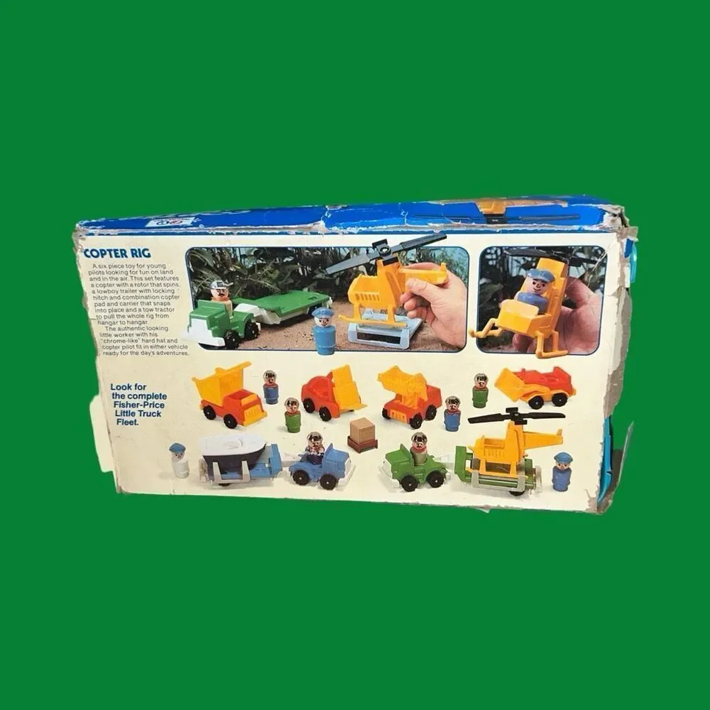 Vintage Fisher Price Little People - #344 Little Trucks 